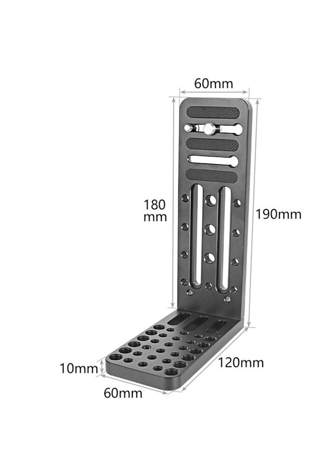 Universal L Camera Bracket with Quick Release Plate for DSLR Cameras - Vertical & Horizontal Switching for Canon, Nikon, Sony, DJI Osmo, Ronin, and Zhiyun Stabilizers & Tripods.