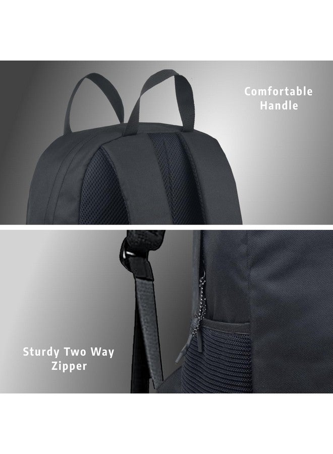 TRAVALATE 20 Ltr Daypack Backpack | Lightweight & Water-Resistant | Travel & Everyday Bag with Spacious Main Compartment, Easy Access Front Pocket and top Handles |(16 x 10 x 5) Inch - Black - Image 2