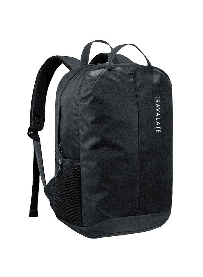 TRAVALATE 20 Ltr Daypack Backpack | Lightweight & Water-Resistant | Travel & Everyday Bag with Spacious Main Compartment, Easy Access Front Pocket and top Handles |(16 x 10 x 5) Inch - Black - Image 1