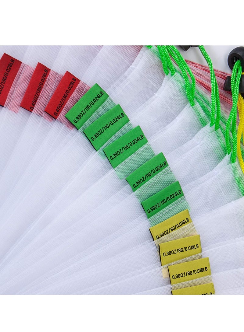 SYOSI Fruit Mesh Bags Set of 15 Reusable Produce Lightweight Washable Storage For Fruits Vegetables Toys Groceries Kitchen And Home Organize with Colorful Tare Weight Tags 3 Sizes - Image 5