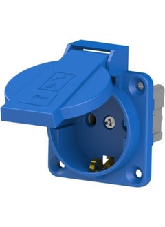 NE-AD Nead Combination 1X16 A Covered Grounded Panel Socket (Blue)  - Image 1