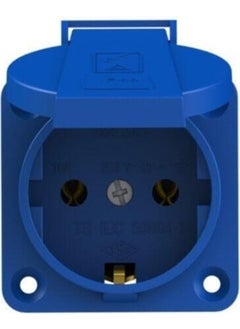 NE-AD Nead Combination 1X16 A Covered Grounded Panel Socket (Blue)  - Image 2