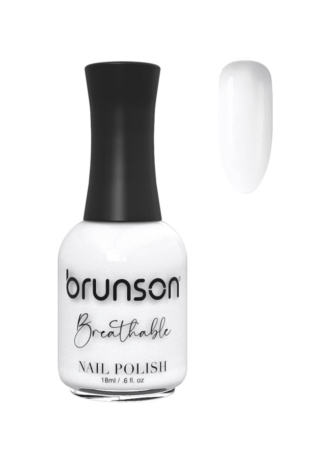 brunson - Breathable Nail Polish Halal nail polish Wudu friendly Quick-Dry Vegan long lasting but easy peel off   18ml BH386 - Image 1