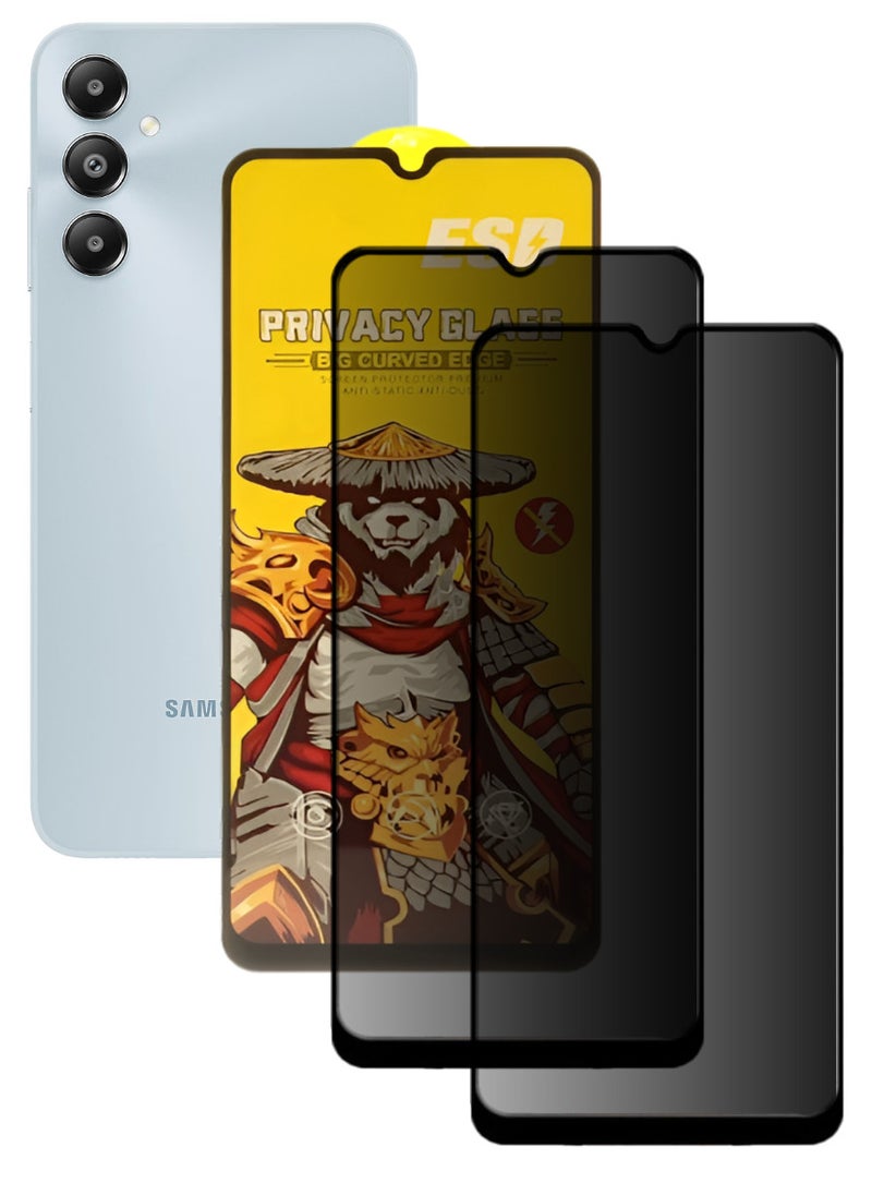 ESD 2 Pieces Tempered Dustproof Privacy Glass Screen Protector Compatible For Samsung Galaxy F14 - Image 1