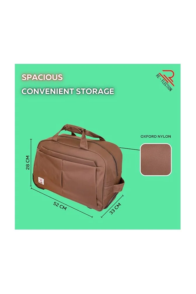 Reflection REFLECTION Boat Shaped 4-Wheel Decker Trolley Brown, 63 cm