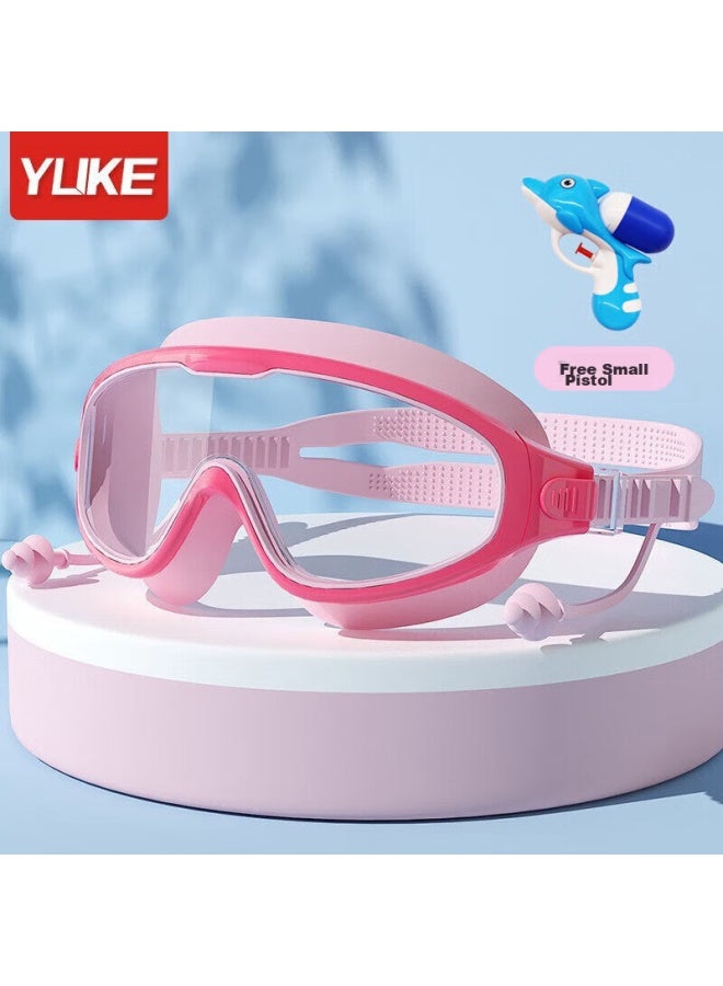Yuke Children's Swimming Goggles For Boys And Girls, Waterproof Anti-fog High-definition Swim Gl , Pink - Image 1