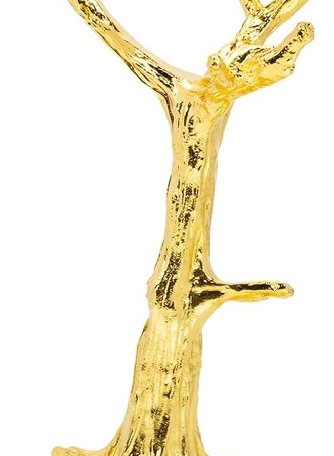 حامل الكرة البلورية قاعدة معدنية على شكل غصن شجرة لعرض كرات الأحجار الكريمة ديكور المنزل - Image 1