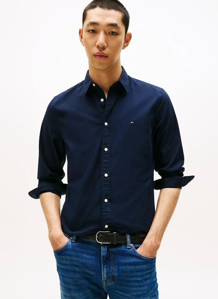 تومي هيلفيغر Logo Long Sleeve Shirt