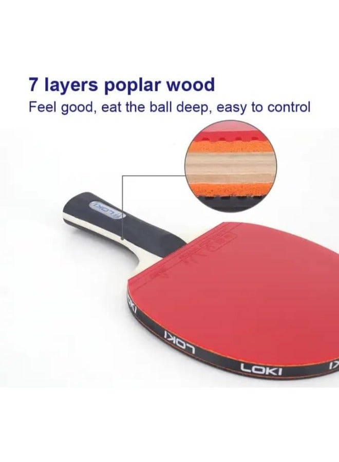 Table tennis set, ping pong rackets with 2 balls - Image 4