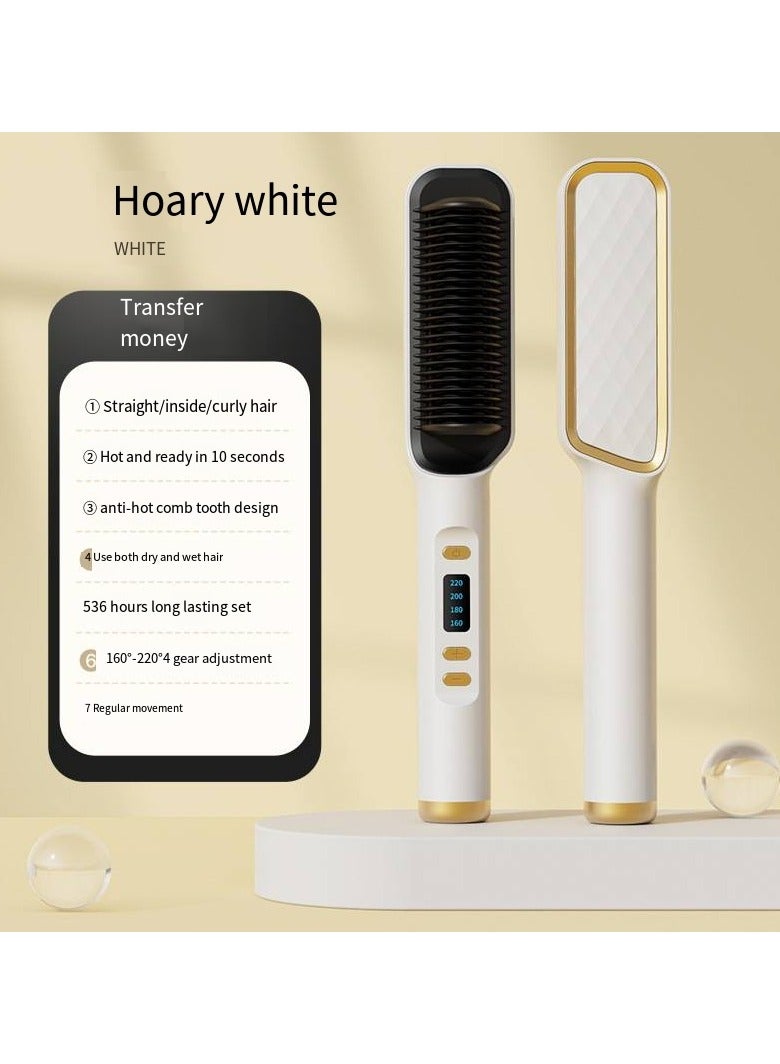 general Mini Ionic Straightening Comb – Travel-Friendly Straightener & Curler for Men/Women, Dual-Use Hair Styling Tool - Image 1