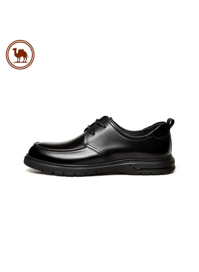 CAMELJEANS Luotuo Brand Men's Leather Shoes, Soft Cowhide, Versatile For Office Commute, Business Casual Shoes, P14s005011, Black, Size 39 - Image 2