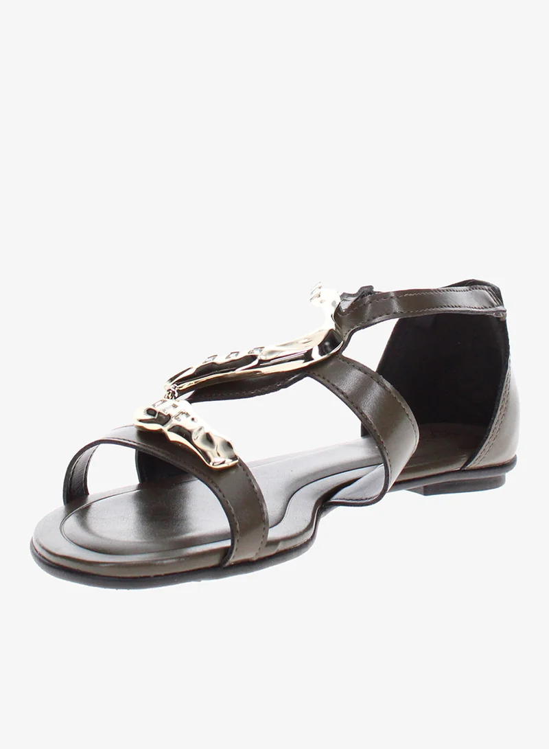 Beira Rio Olive Beira Rio Women’s Flat Summer Footwear – Lightweight Slip-On Comfort with Stylish Casual Design for Women | Best Price UAE