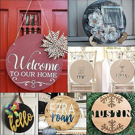 Aurum display Round MDF Pine Wood 16 Inch MDF Board for Art and Craft, 3mm Round Wood Slices for Resin Art, Mandala Art,Pyrography, Painting Board (16 Inch, Pack of 5) - Image 2