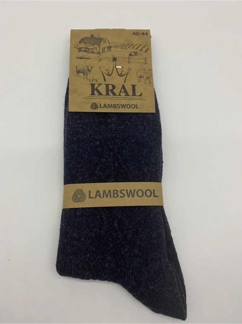 كرال سوكس King Men's 6-Piece Thermal Effect Thin Knitted Winter Socks Lambswool