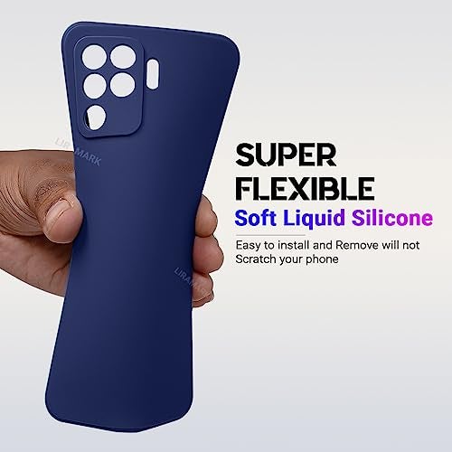 LIRAMARK Silicone Soft Back Cover Case for Oppo F19 Pro/Oppo A94 4G (Silicone Blue) - Image 4