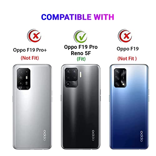 LIRAMARK Silicone Soft Back Cover Case for Oppo F19 Pro/Oppo A94 4G (Silicone Blue) - Image 2