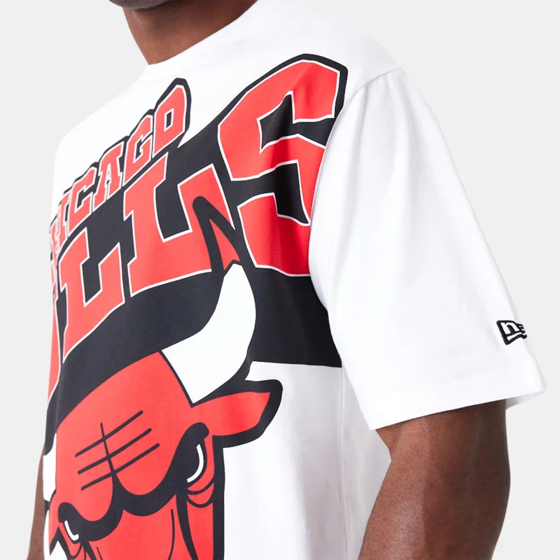 NEW ERA Men's NBA Chicago Bulls Large Wordmark T-Shirt