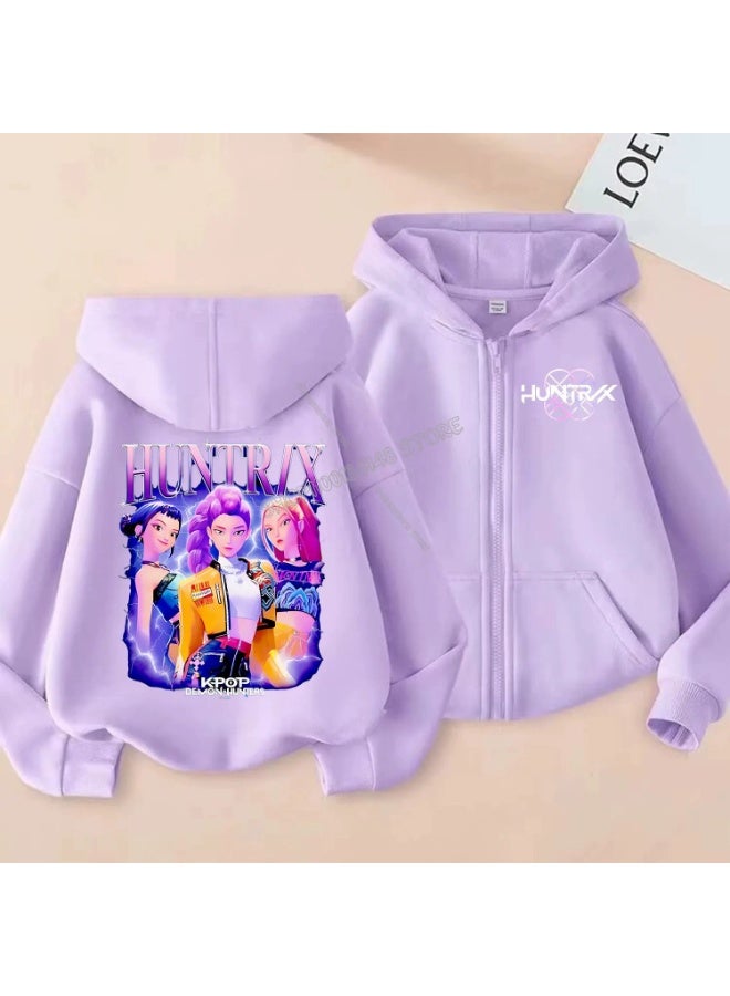 general K-POP: Demon Hunting Girl Group Printed Hoodie suitable for daily outings or styling making fans unable to put it down - Image 1
