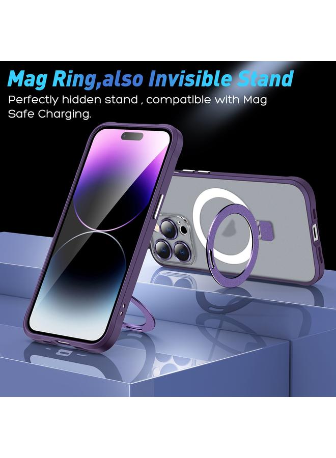 زبون حافظة لهاتف iPhone 12 من سلسلة Metal Eyes مع حامل مغناطيسي MagSafe - Image 5