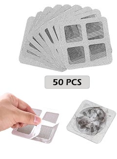 Generic 50 Disposable Shower Drain Mesh Stickers, Floor Drain Stickers ...