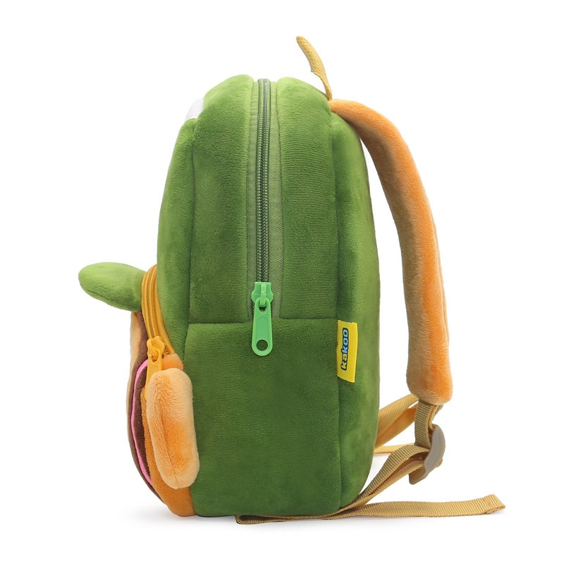 Plush Kids Backpack, Climbing Monkey Animal Design, Soft Lightweight School Bag for Toddlers and Preschool Kids - Image 3