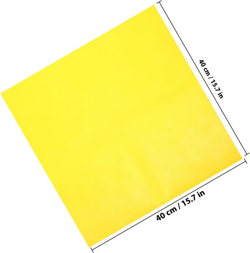 Uonlytech Disposable Party Napkins 50pcs Thick Yellow Paper Napkins for Wedding Reception Bridal Shower Dinner Table Household Use - Image 2