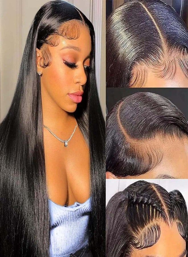 MIRTHFUL 20 Inch Straight Lace Front Wigs Human Hair 4x4 Lace Closure Wigs for Black Women 200 Density Wear and Go Glueless Wigs Human Hair - Image 3