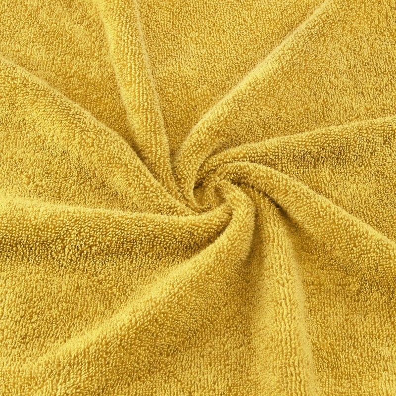 Spaces 100% Cotton Hand Towel Special Texture Ultra Soft Quick Dry Nano Spun(Solid 40CMX60CM)-Sunflower - Image 4