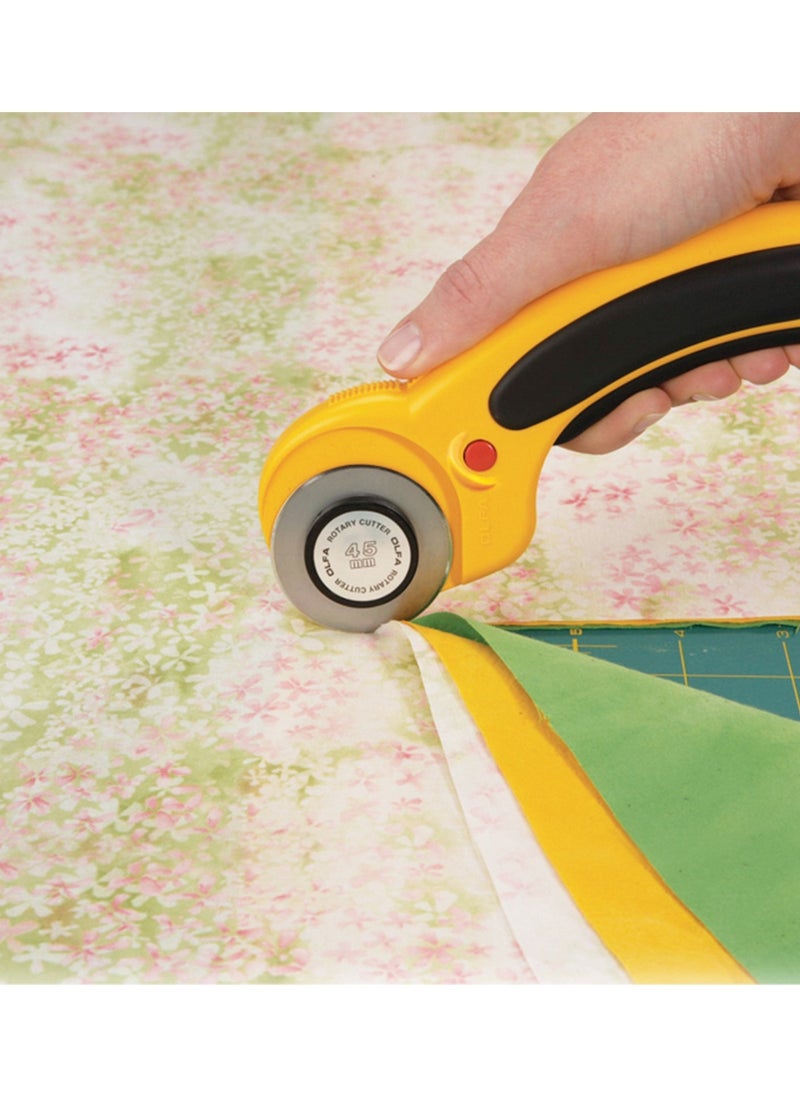 OLFA RTY-2/DX Dual Action Rotary Cutter With Safety Lock  - Image 4