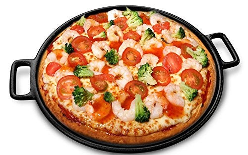 Home-Complete Cast Iron Pizza Pan - 14-Inch Baking Pan for Oven, Stovetop, Grill, or Campfires - Durable, Even-Heating, Versatile Cast Iron Griddle by Home-Complete - Image 4