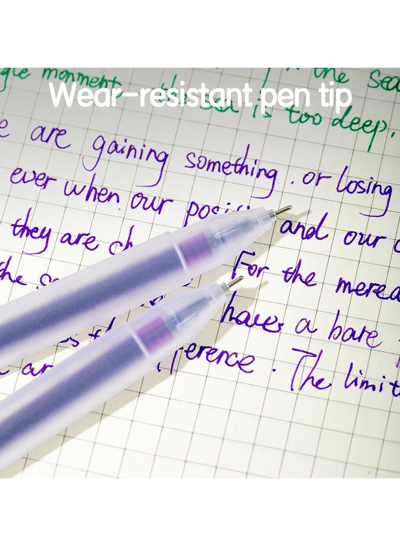 Deli EG67-PR Gel Pen Needle Tip 0.5mm Purple Ink 12pcs – ideal for smooth, clean writing - Image 3