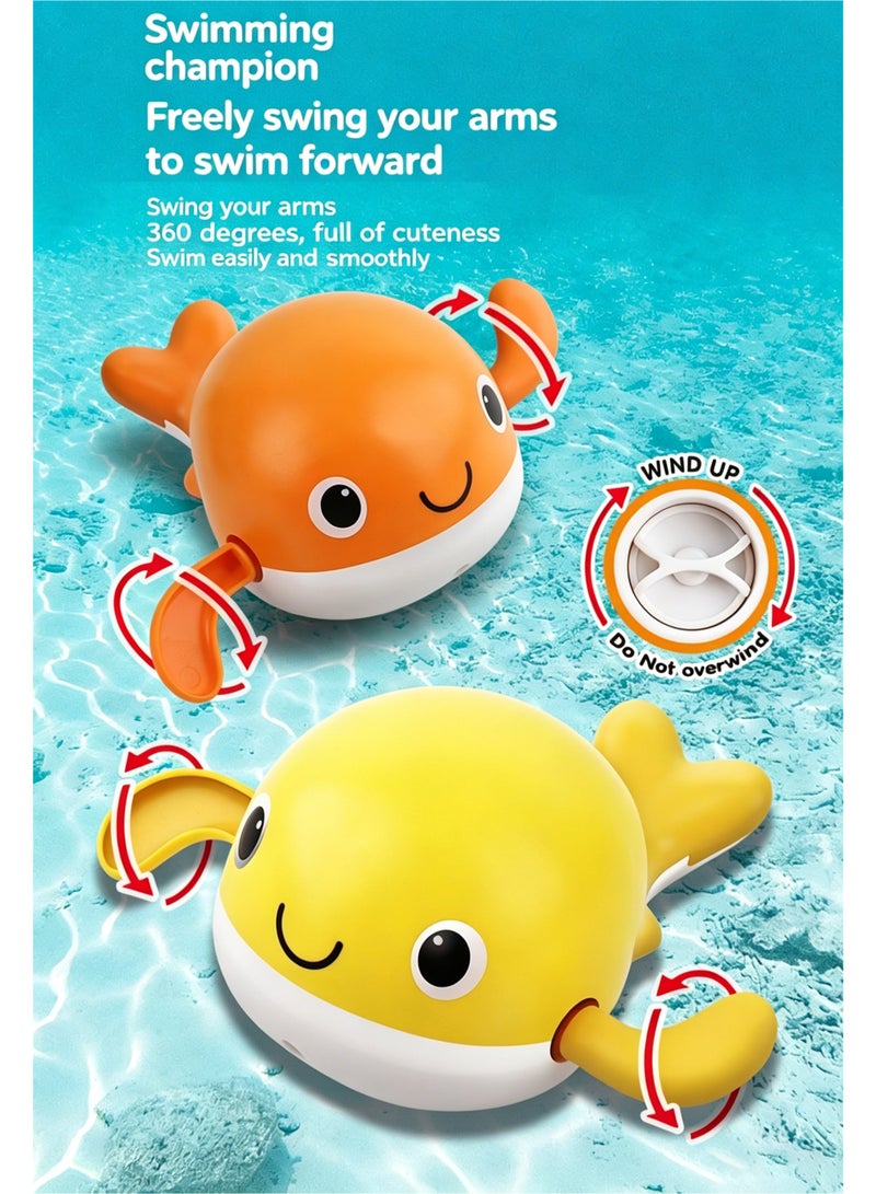 LuckSa Baby Bath Toys Fishing Games Swimming Whales Bath Time Bathtub Toy for Toddlers Baby Kids Infant Fish Set Age 18months and up - Image 5