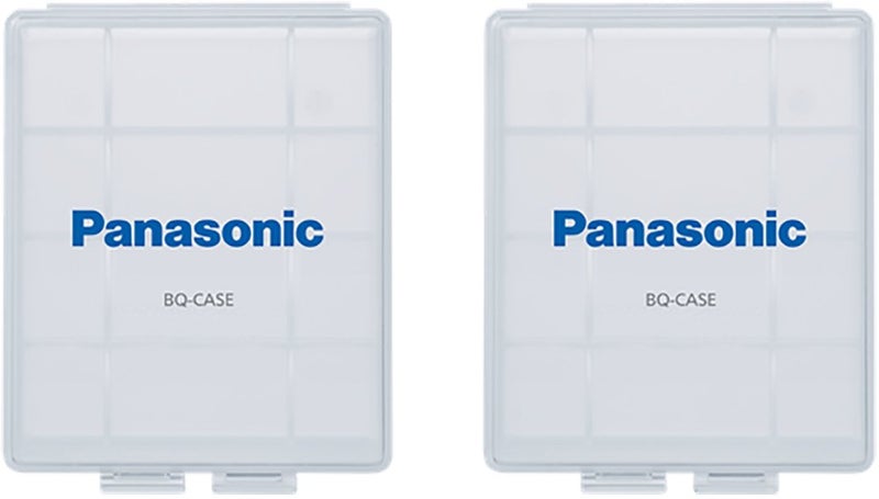 Eneloop Panasonic BQ-CASE2SA Battery Storage Cases with 4AA or 5AAA Battery Capacity, Pack of 2 - Image 1