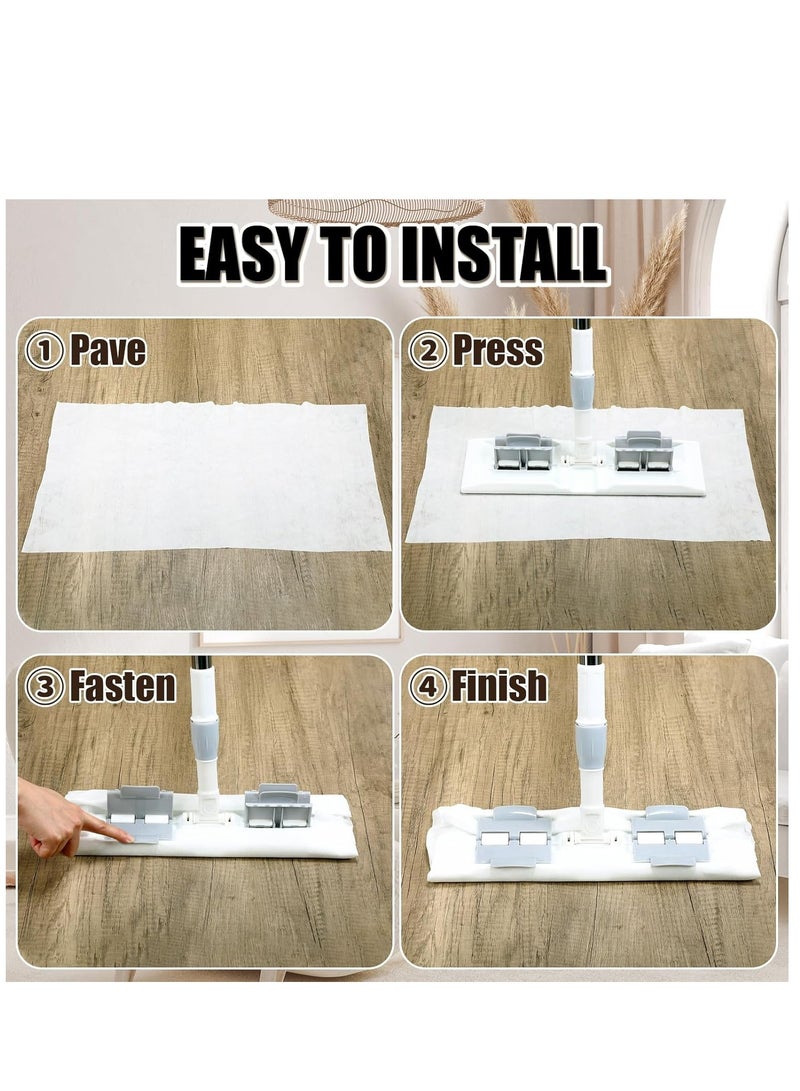Sweeper Wet Mopping Cloths – Large Disposable Mop Pad Refills for Hardwood, Tile, and Laminate Floors – Heavy-Duty Floor Wipes for Sweeping, Scrubbing & Deep Cleaning - Image 5