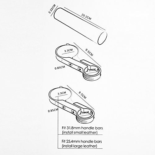 Kbrotech Bike Handlebar Extender Double Handlebar Extension Carbon Fiber Mount Holder with Aluminum Alloy Braket Space Saver (DBlack) - Image 4