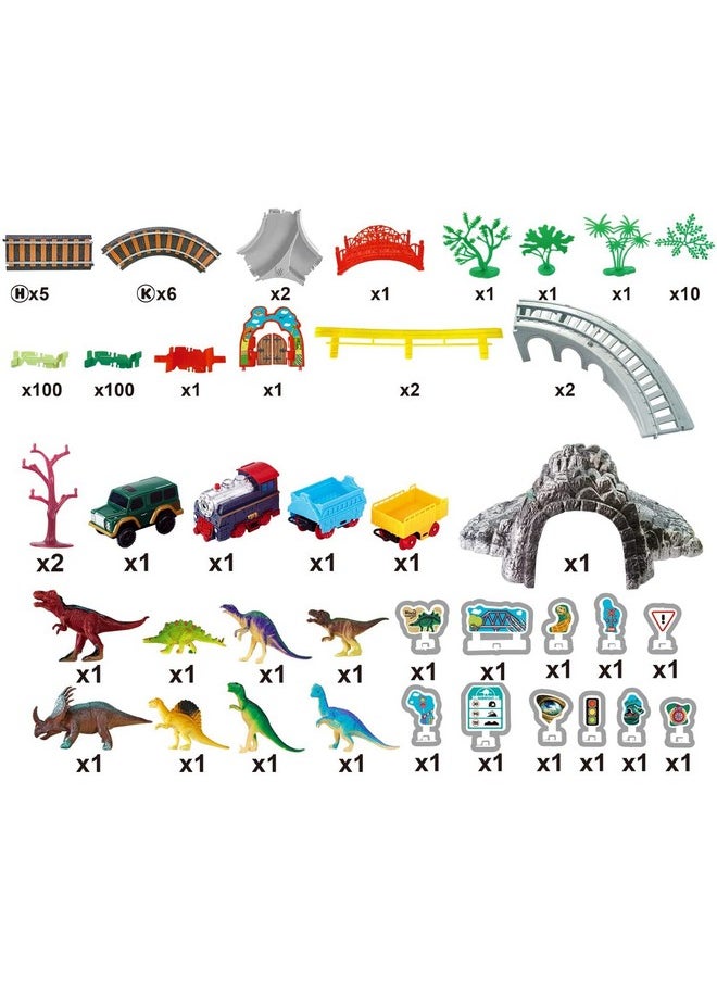 SOFTIES Toy Train With Track Set - Train Toys For Kids 5 Years & Up - Includes Car Racing Track For Kids, Dinosaur Toys For Kids 7 Years & Older - Ideal Train Set For Boys 7-14 Years  - Image 4
