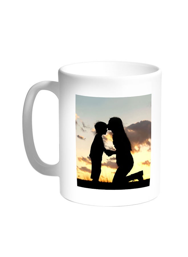 RYN Mother And Child Printed Coffee Mug White 11ounce