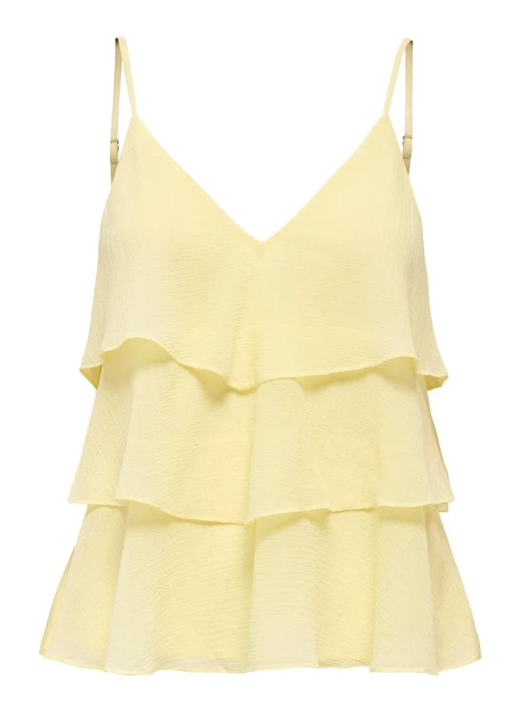Only  Onllinn Life Flounce Singlet Top for Women | Best Price UAE