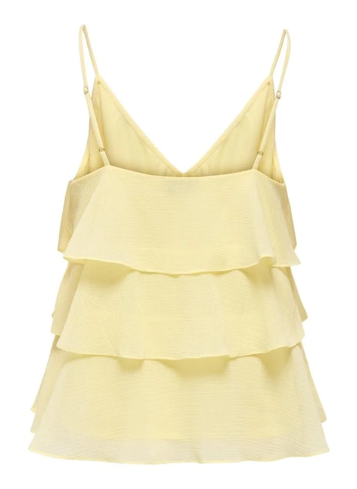 Only  Onllinn Life Flounce Singlet Top for Women | Best Price UAE