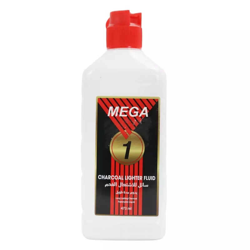 Mega Charcoal Lighter Fluid, Longlasting Charcoal Flammable Liquid- 473ml - Image 1