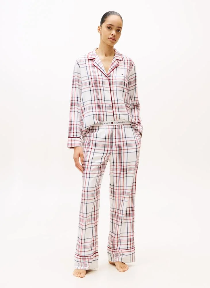 TOMMY HILFIGER Logo Shirt And Pants Set With Slippers