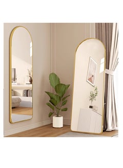 Generic Arched Full Length Mirror Floor Big Standing Mirror Against Wall for Bedroom Dressing and Wall-Mounted Thin Frame Mirror  - Image 4