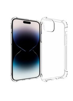 iPhone 15 Case Ultra Slim Case With Soft TPU Material With 4 Corners Bumper Shockproof Protection Anti-Scratch Anti-Drop Cell iPhone 15 Clear