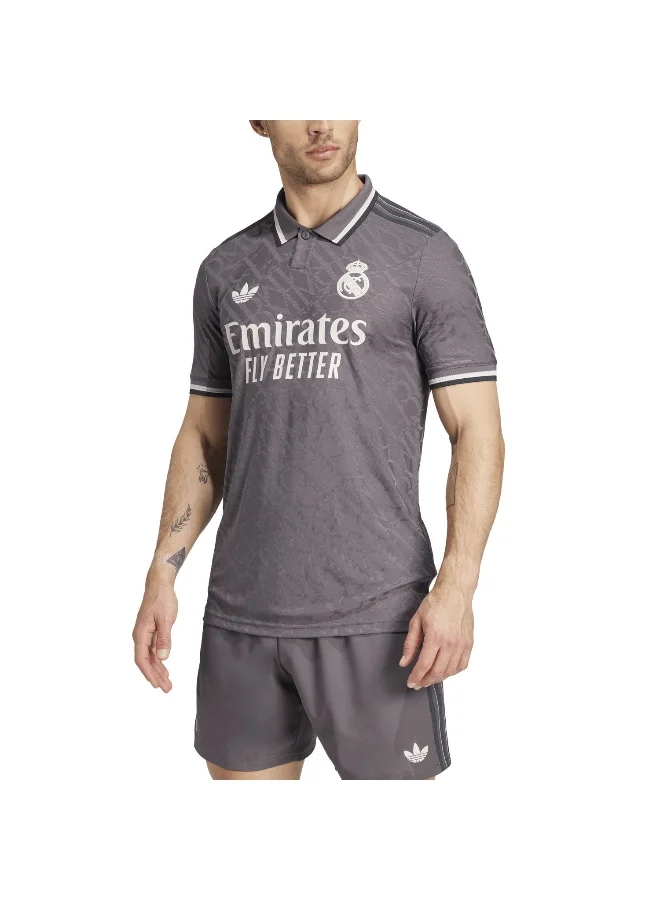 adidas جيرسي كرة قدم رجالي Real 3 Jsy Au بني مقاس XS