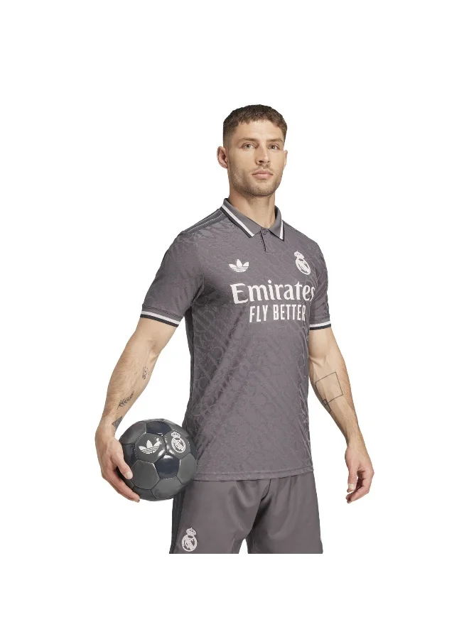 adidas جيرسي كرة قدم رجالي Real 3 Jsy Au بني مقاس XS