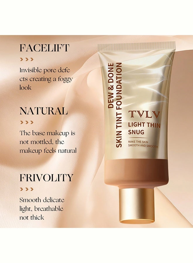 TVLV Colorful Moisturizing Foundation Liquid - Lightweight, Smooth, Natural Blurring, Long-lasting and Waterproof Foundation Liquid 07# - Image 3