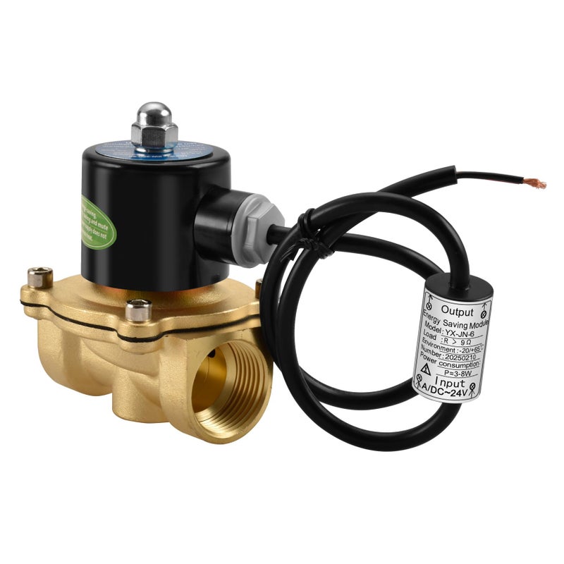 صمام كهربائي هيسشن من النحاس 2W25025J 1 بوصة DC24V عمل مباشر ماء مغلق عادةً استبدال صمام