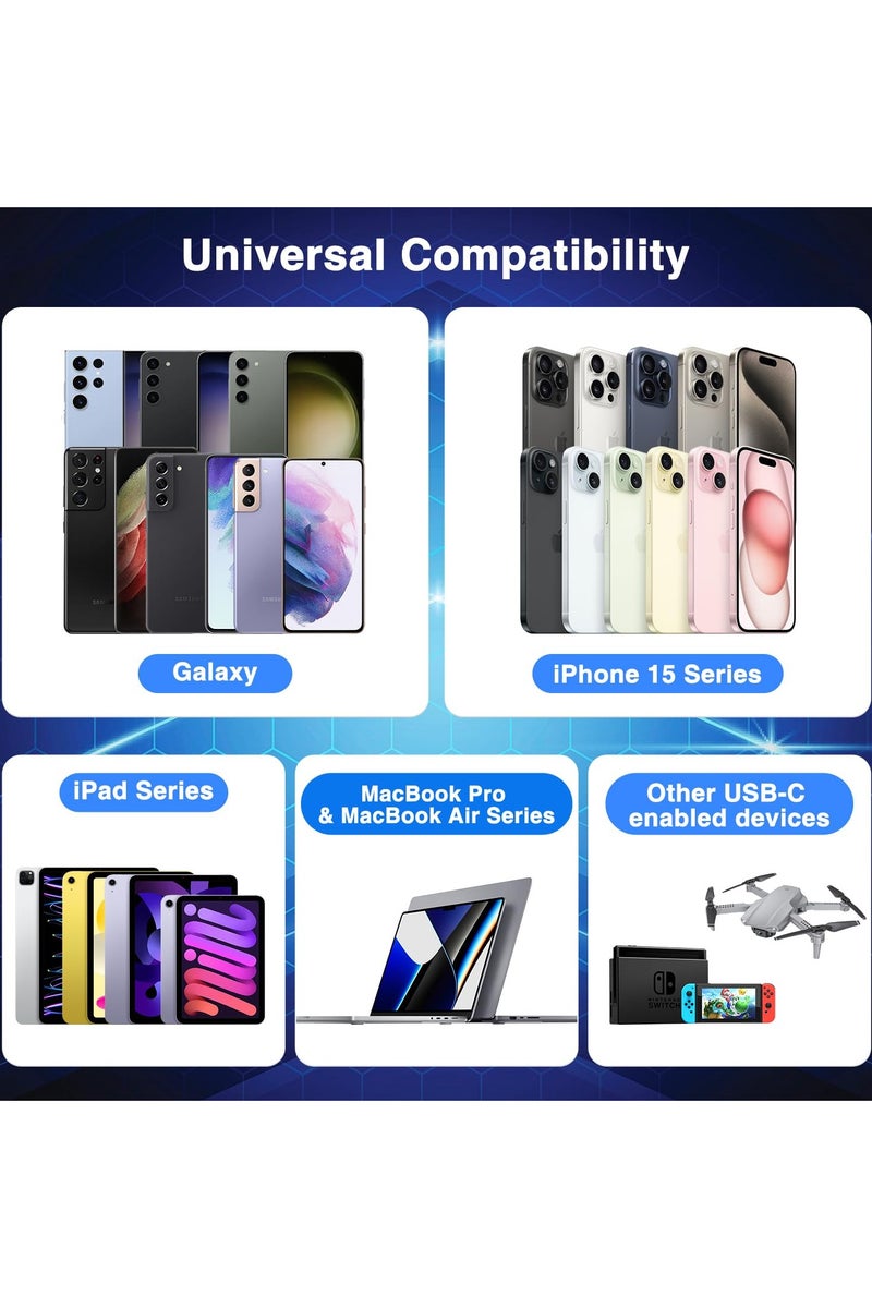 iPhone 15 16 Fast Charger and Cable/1M, 20W Wall Charging Plug with USB C to C Cable Lead, Type C Charger Power Adapter for Apple iPhone 16 Pro/16 Pro Max/15 Plus/15 Pro Max/iPad Pro 12.9/5/4/3th/Mini