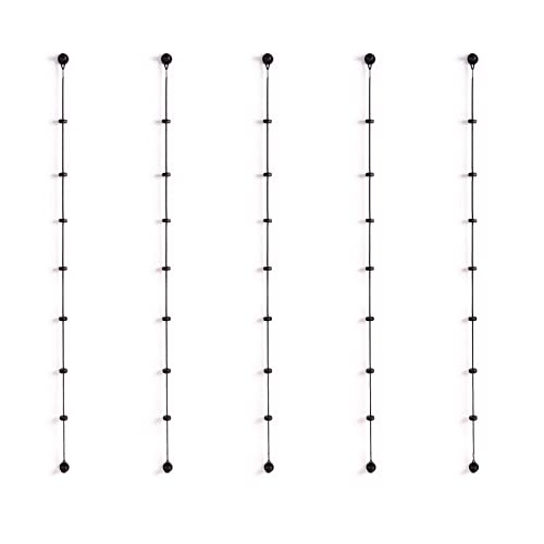 PATboard Column dividers - 5 Black PATlanes - Row Divider for Scrum kanban Board - Magnetic - Image 1