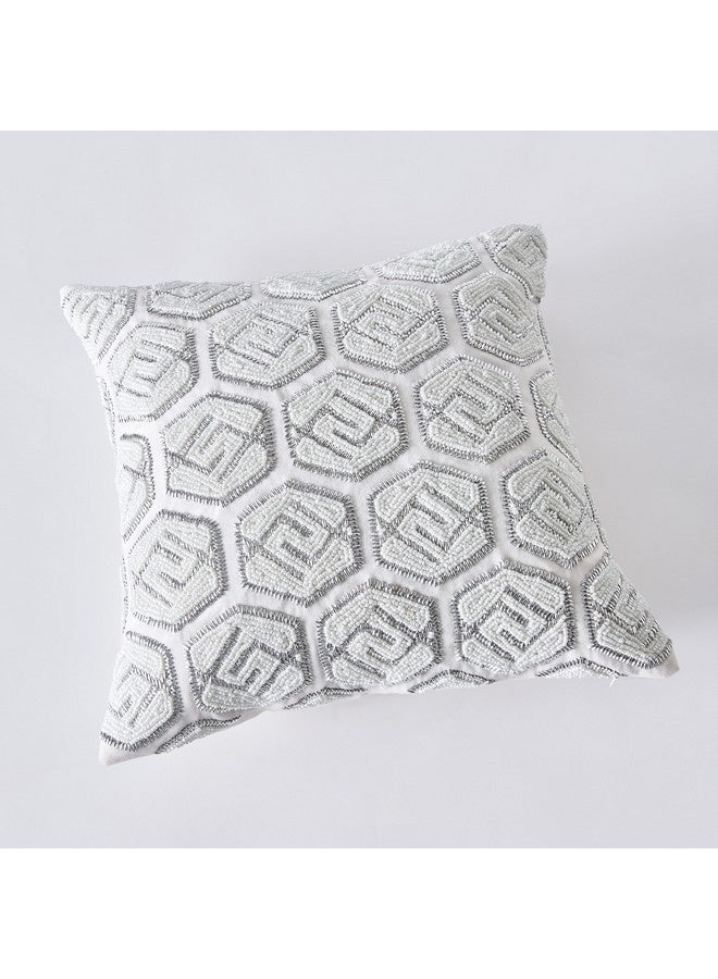 Home Box Glitz Beaded Filled Cushion 40 x 40 cm - Image 2